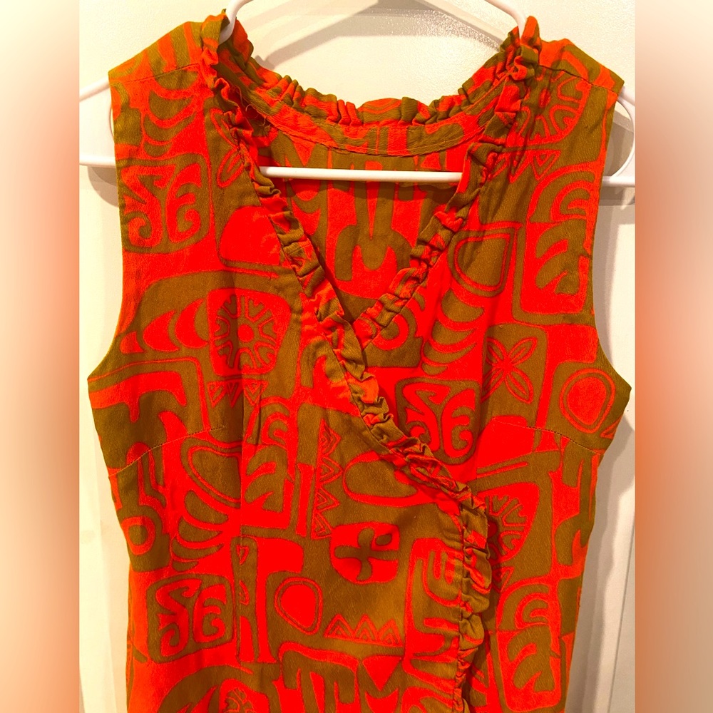 Vintage 1960s Hawaiian Wrap Dress